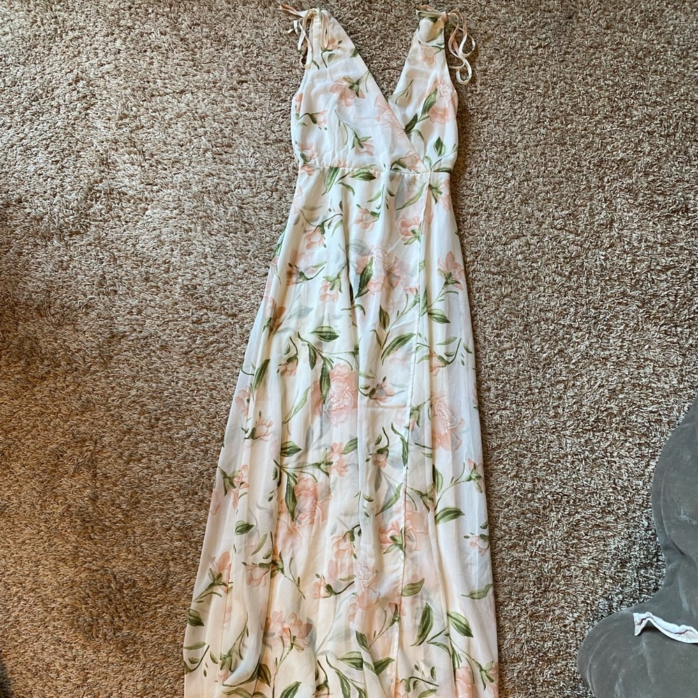 White Floral Dress